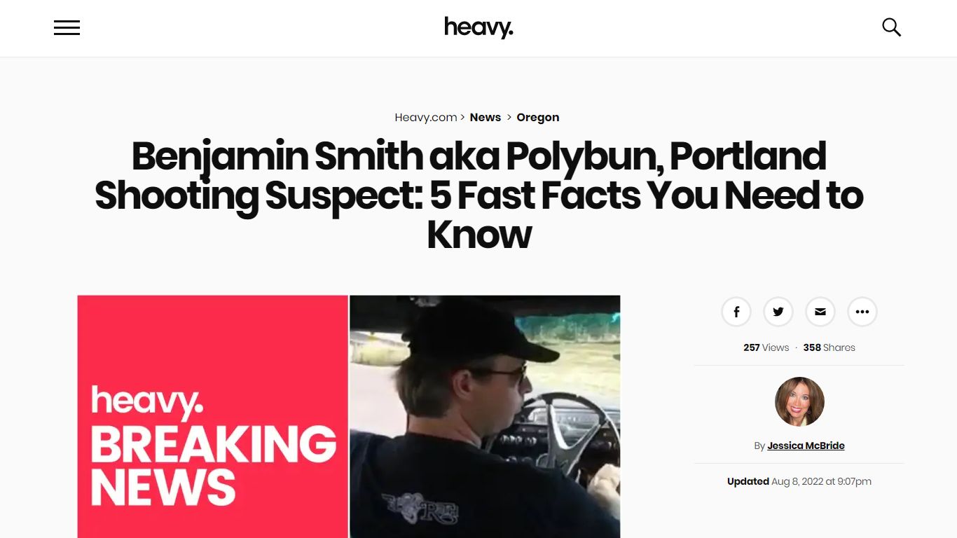 Benjamin Smith aka Polybun: Accused Portland Mass Shooter - Heavy.com
